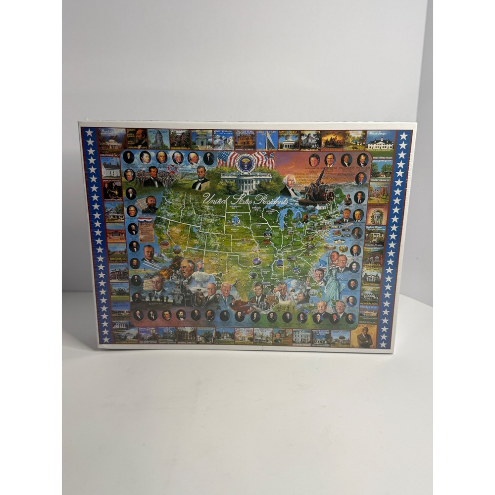 White Mountain Puzzles United States Presidents 1000 PiecePuzzle 1994 New